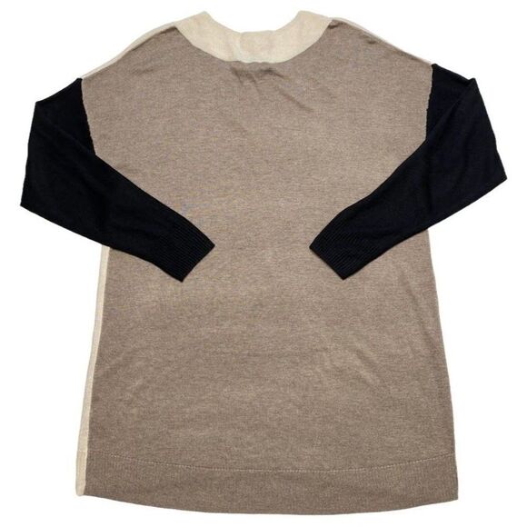 Apt 9 Beige Black Brown V Neck Lightweight Sweater sz Medium NEW‎ - Picture 5 of 8